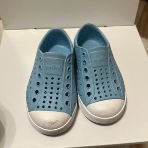 Native blue water shoes. Size 7